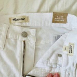 Madewell white skinny crop - 25P (never worn)